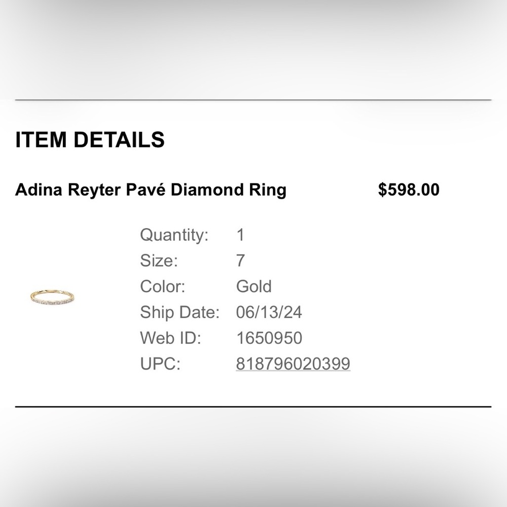 Adina Reyter Pavé Diamond Ring - Picture 5 of 5